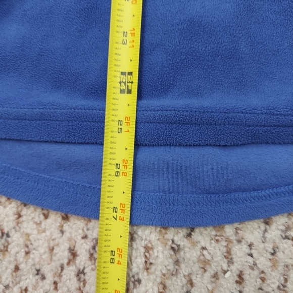 Alpine Design Womens Large 1/4 Zip Fleece Top Blue & Black Shirt - Picture 6 of 12